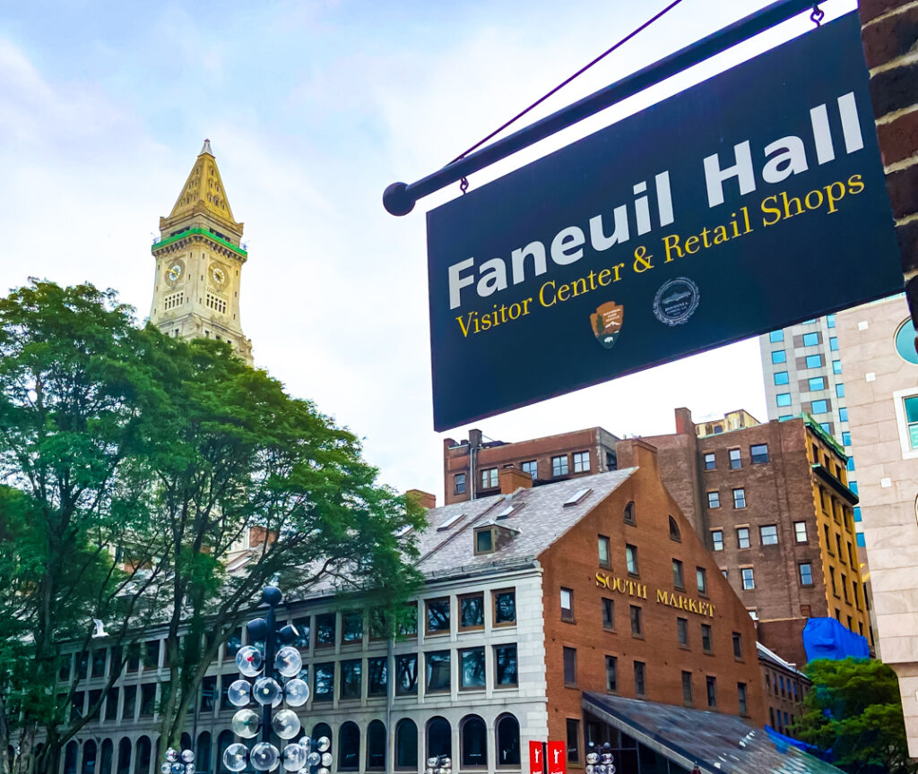 Faneuil Hall Visitor Center Sign