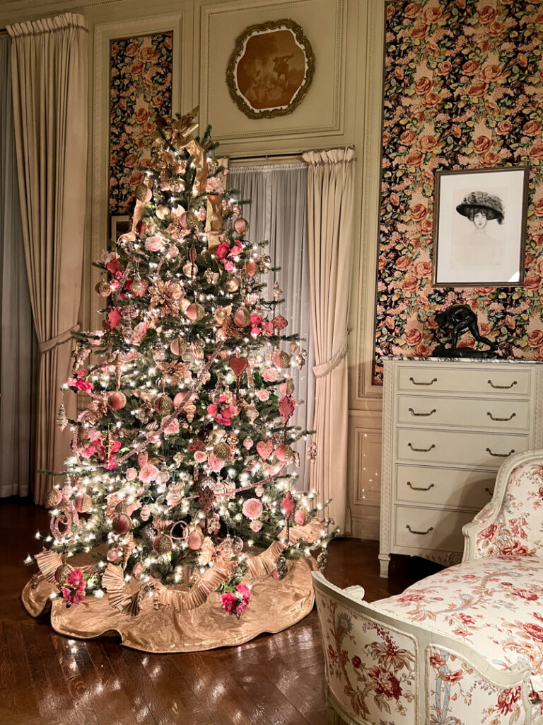 Vintage Christmas Tree at the Breakers Mansion in Newport, RI