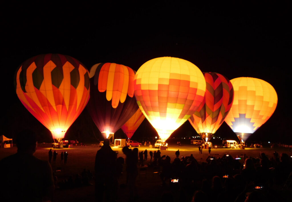 Hot Air Balloon Night Glow