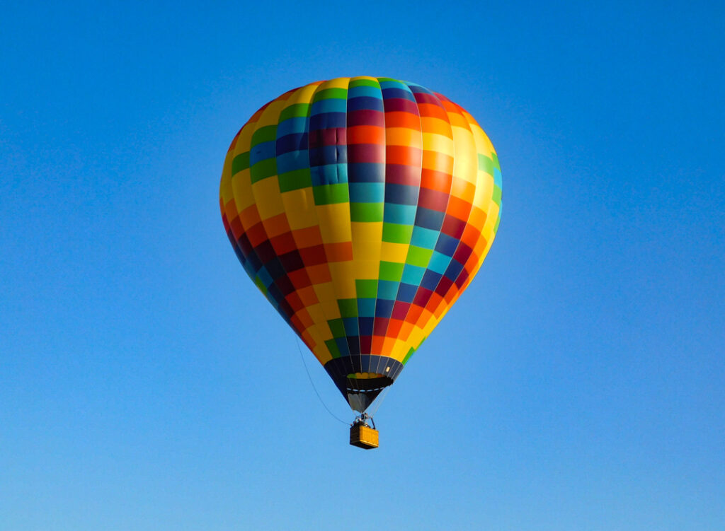 Hot Air Balloon in sky