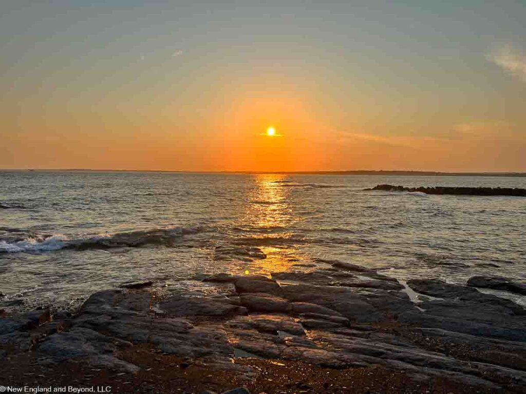 Sunset on Ocean Drive in Newport, RI