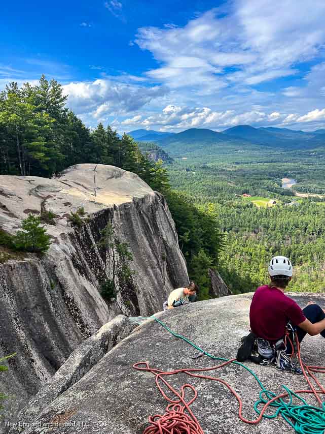 Rock Climbers on Cathedral Ledge