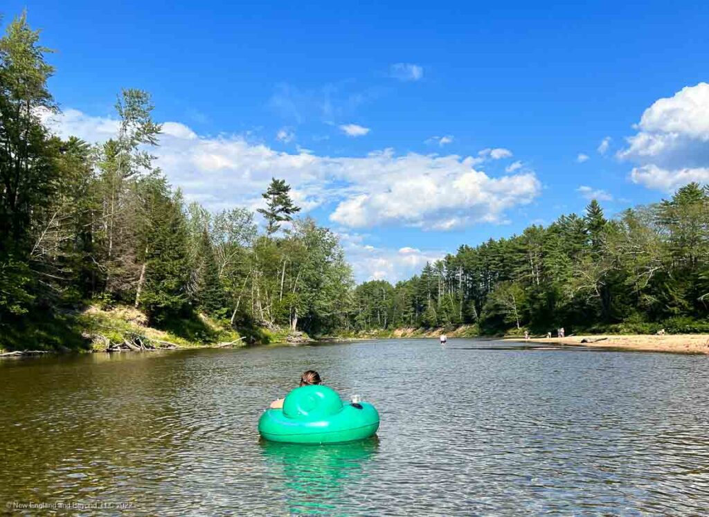 Tubing in the Saco River - White Mountains