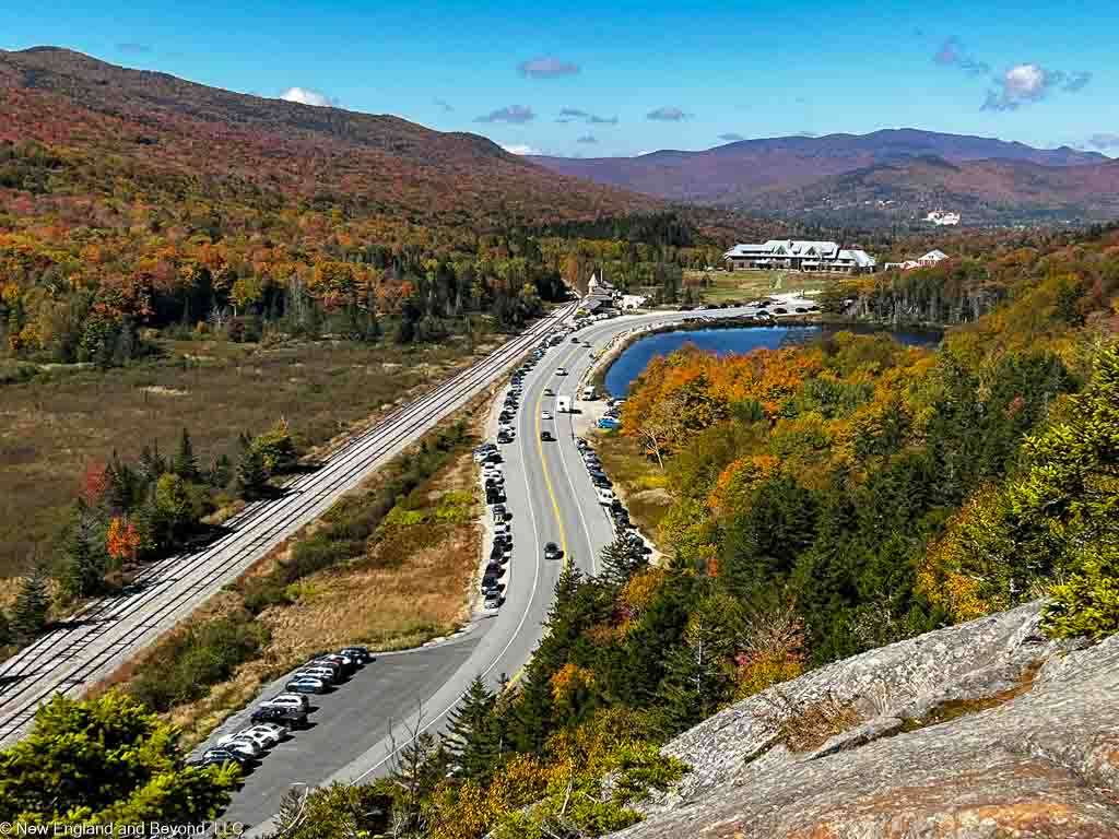 A view from Elephant Head Trail in Crawford Notch