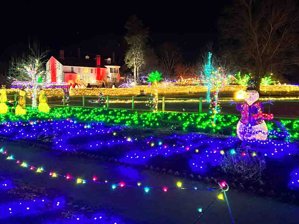 WinterLights at Stevens Cooliage House and Garden, North Andover